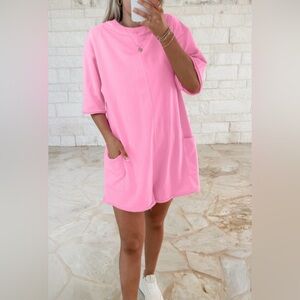 Pink Short Sleeve Romper ✨